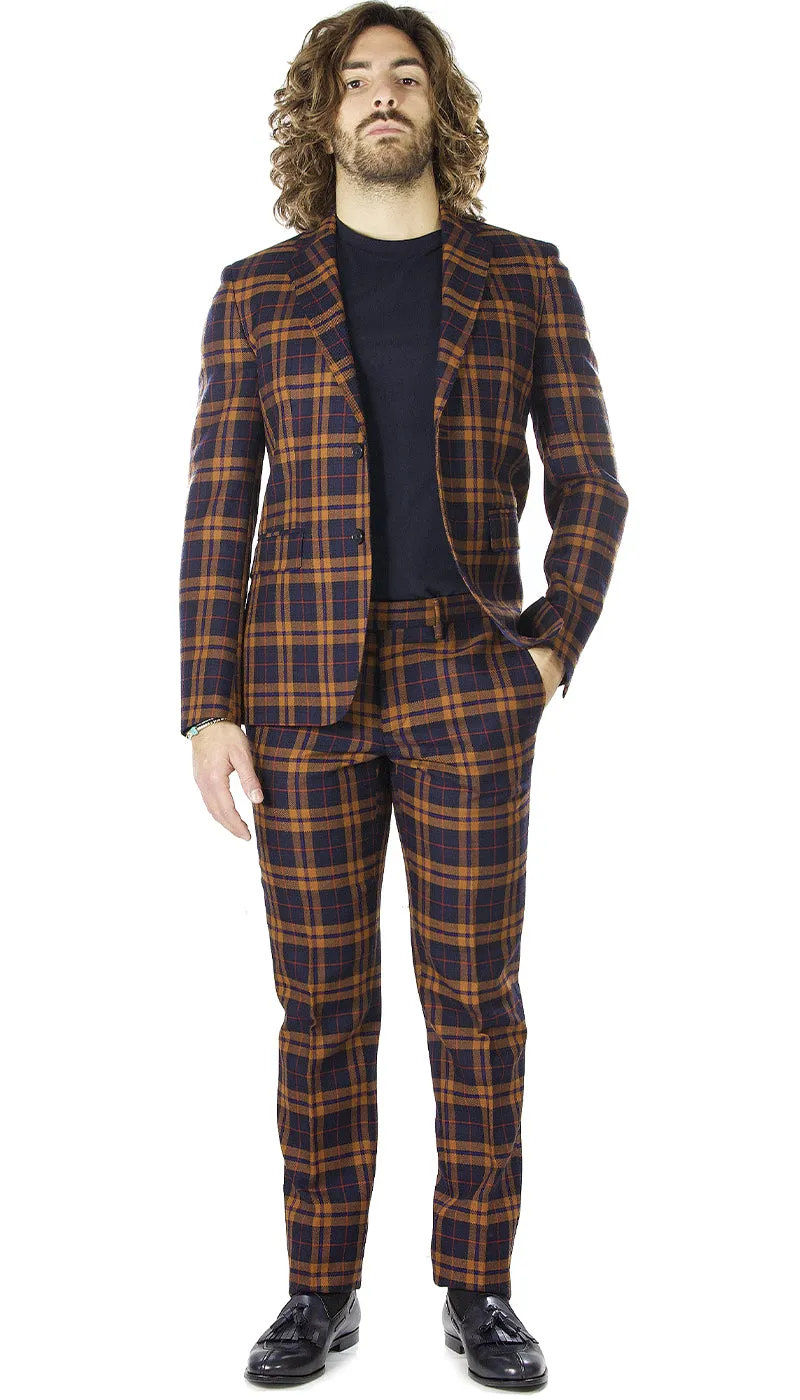 Brian Dales Abito in lana fantasia check. JK3964 GA81