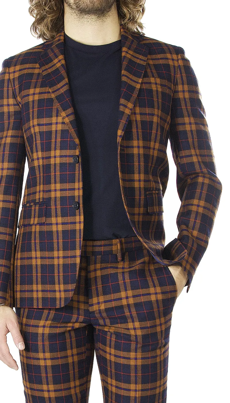 Brian Dales Abito in lana fantasia check. JK3964 GA81