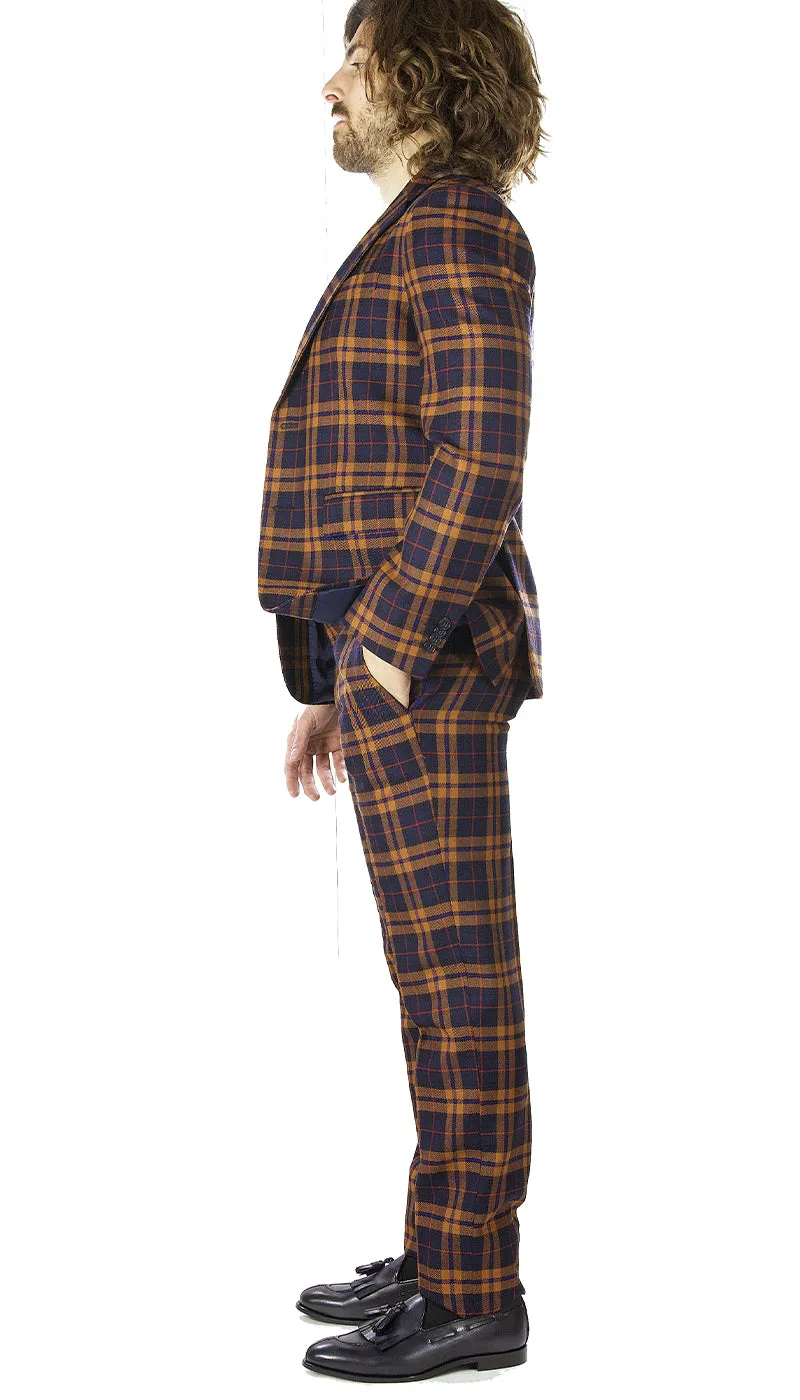 Brian Dales Abito in lana fantasia check. JK3964 GA81