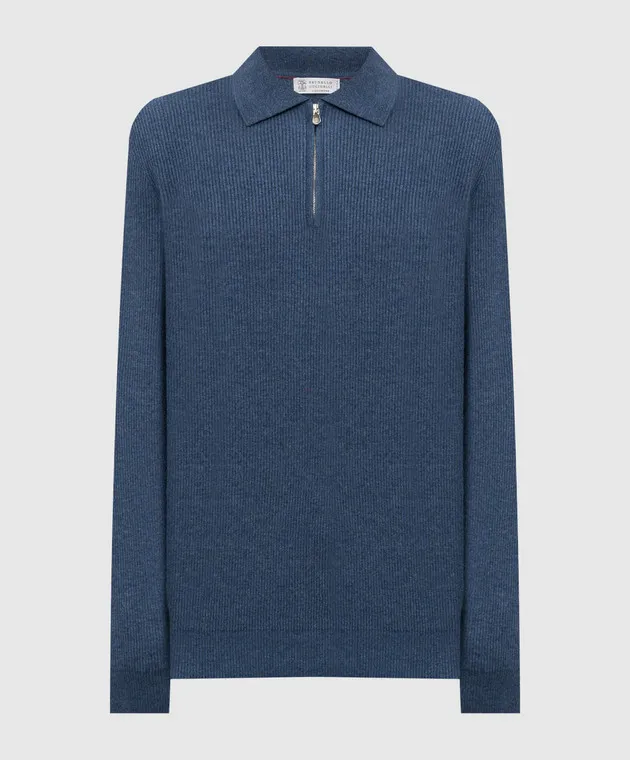 Brunello Cucinelli Maglione in cashmere blu M2229525