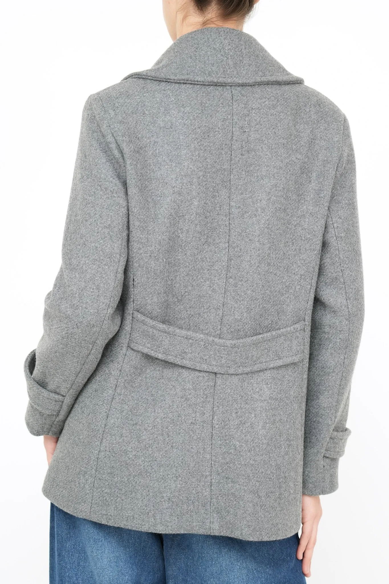 Bulier-Cappotto Flare doppio petto - Pietra