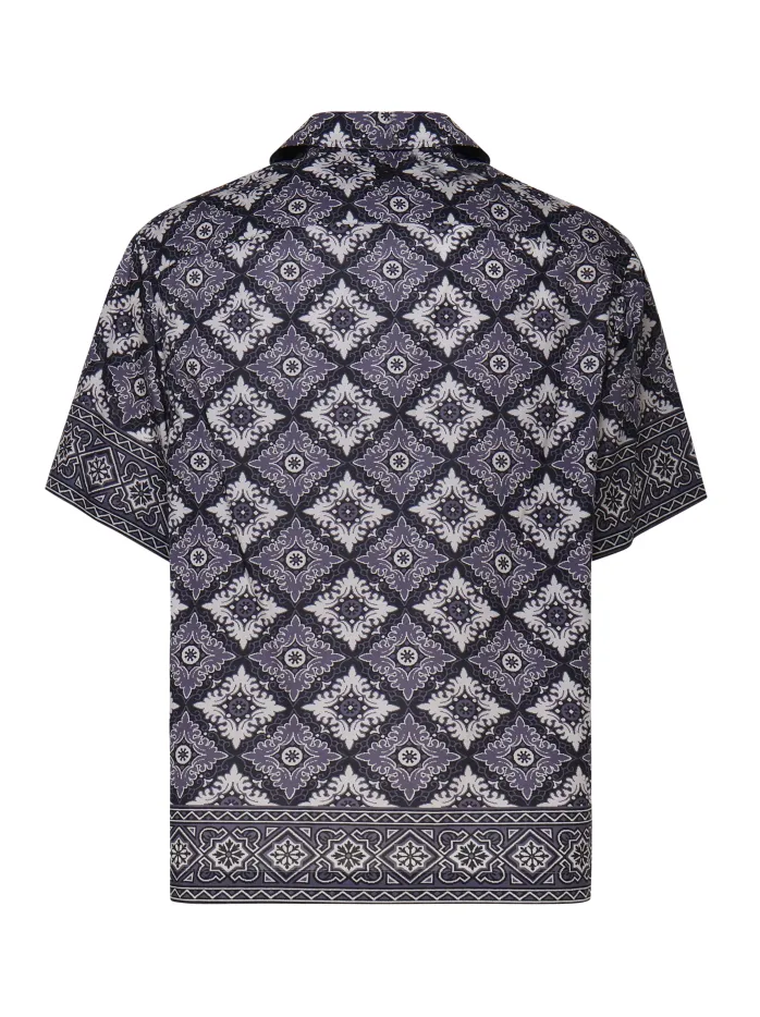 CAMICIA BOWLING IN COTONE STAMPATO