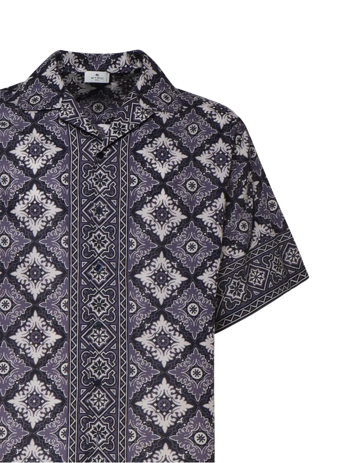 CAMICIA BOWLING IN COTONE STAMPATO