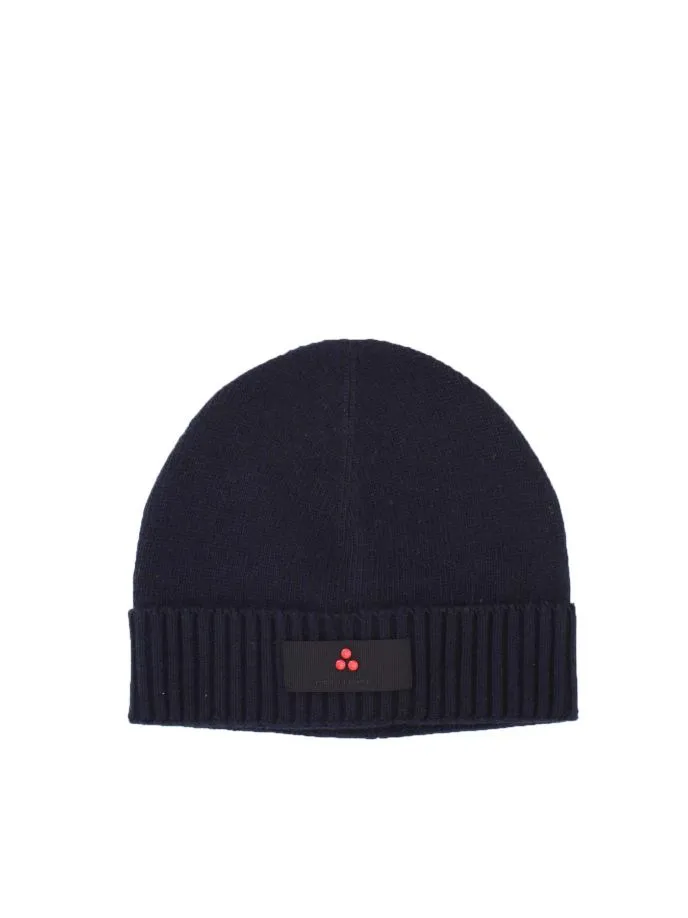 Cappellino in lana con risvolto