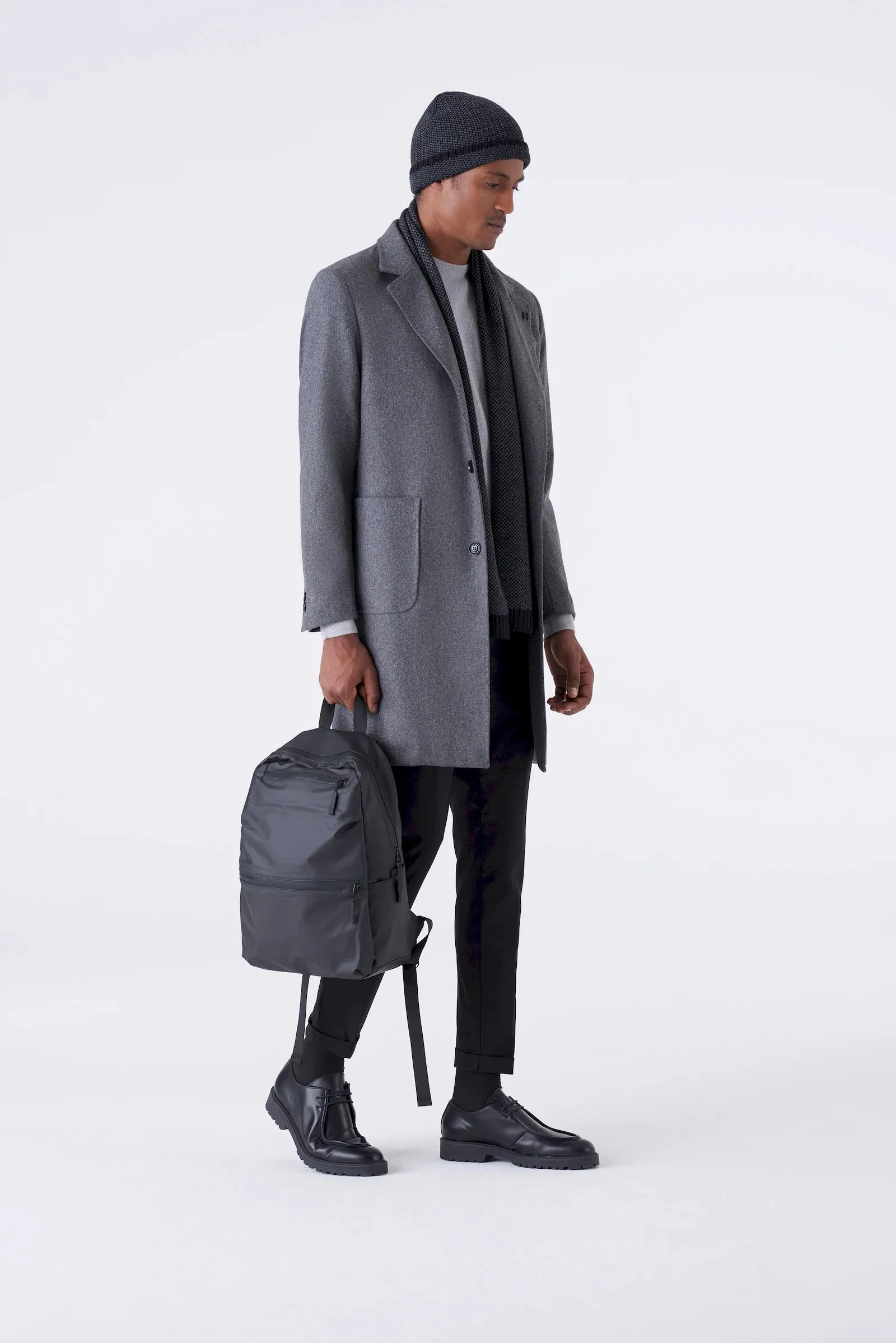 Cappotto basic baronetto grigio