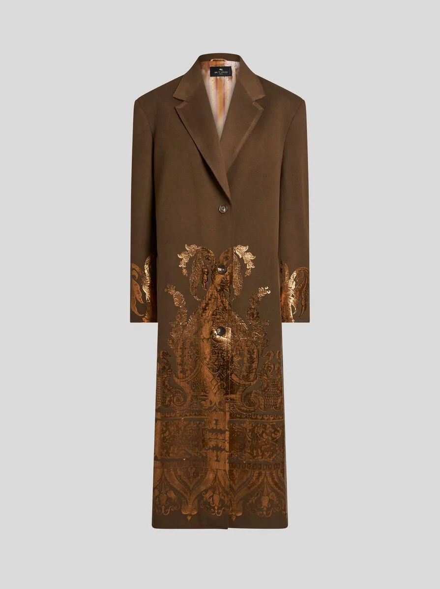 CAPPOTTO CON STAMPA LAMINATA