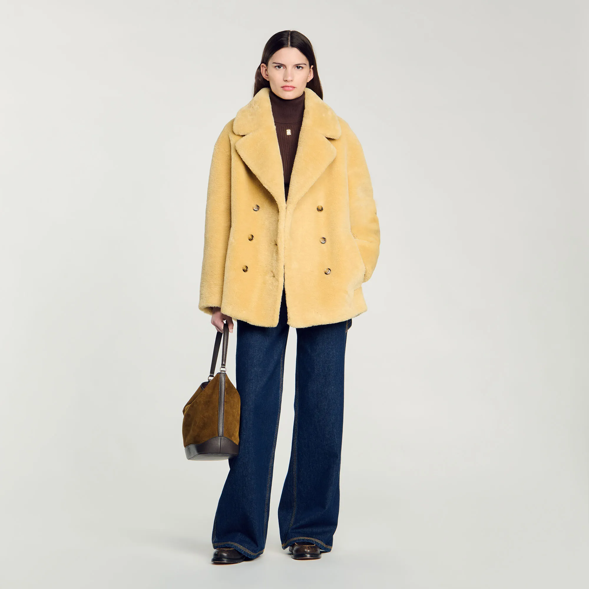 Cappotto in ecopelliccia
