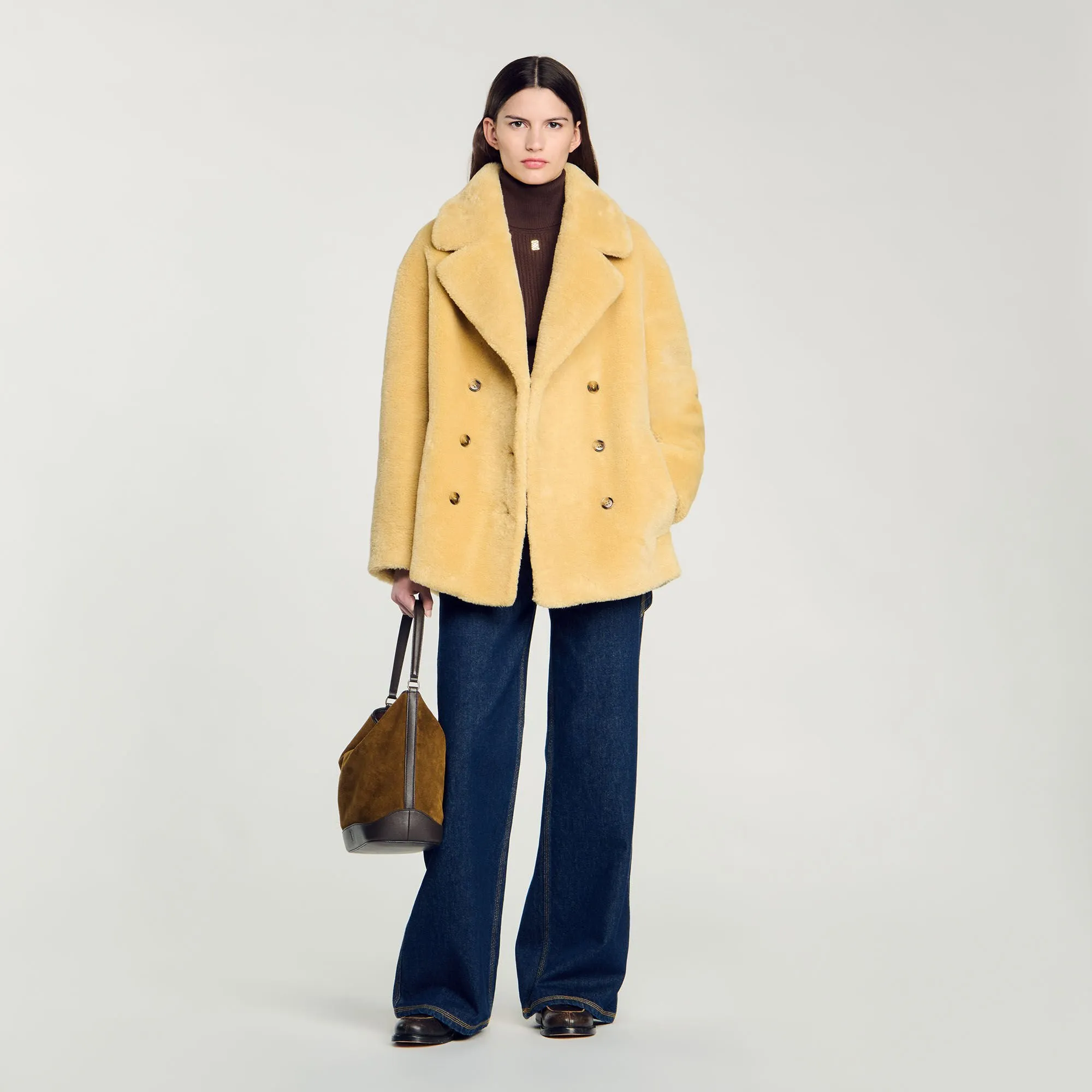 Cappotto in ecopelliccia