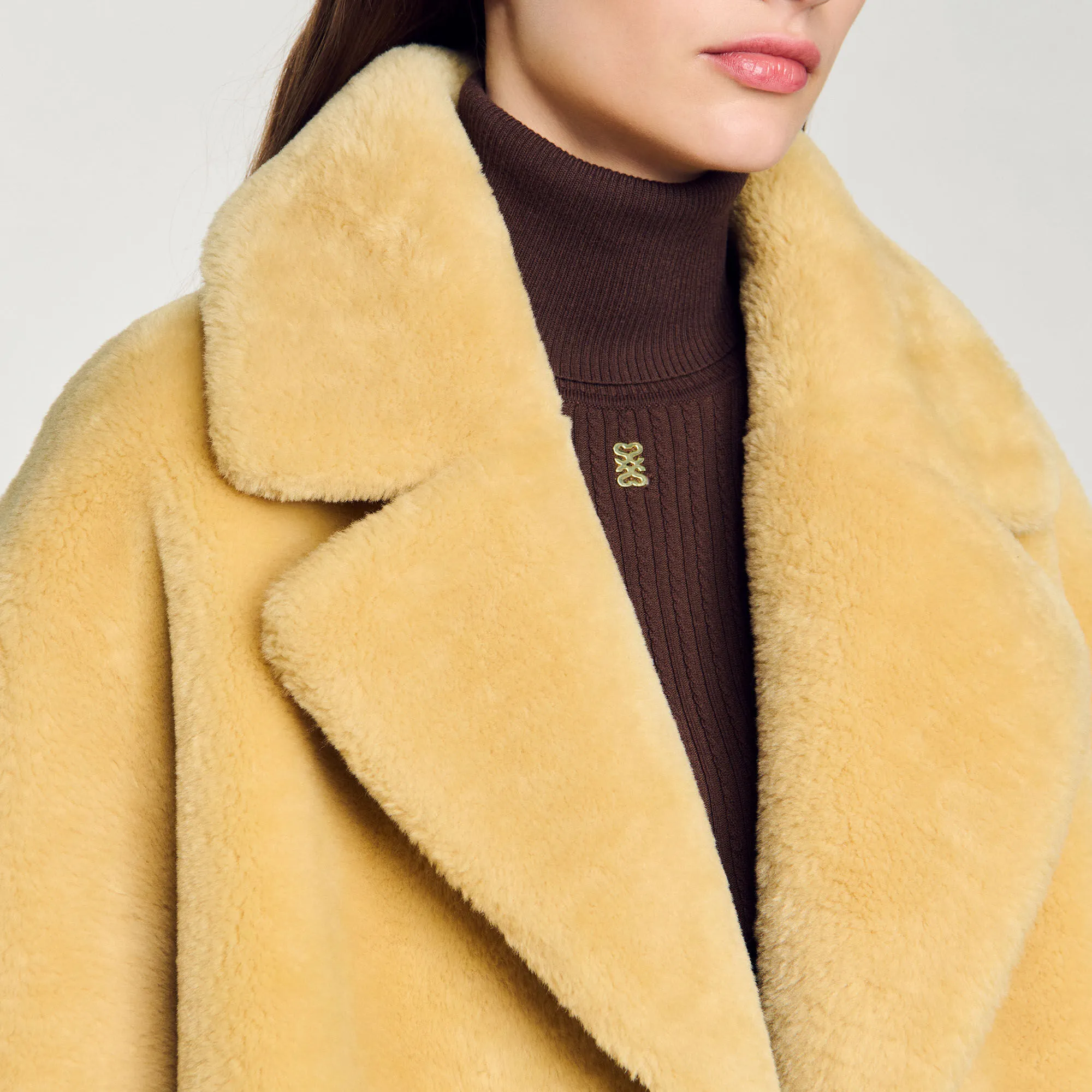 Cappotto in ecopelliccia