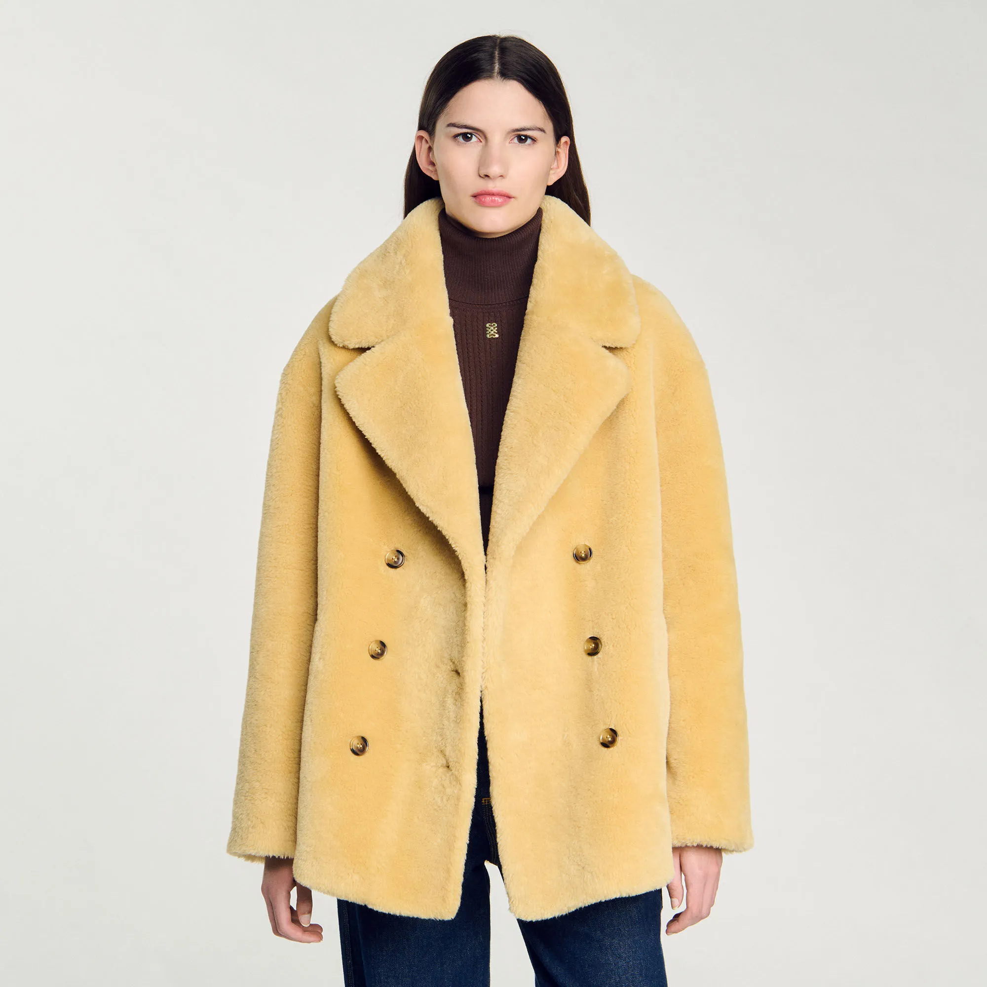 Cappotto in ecopelliccia