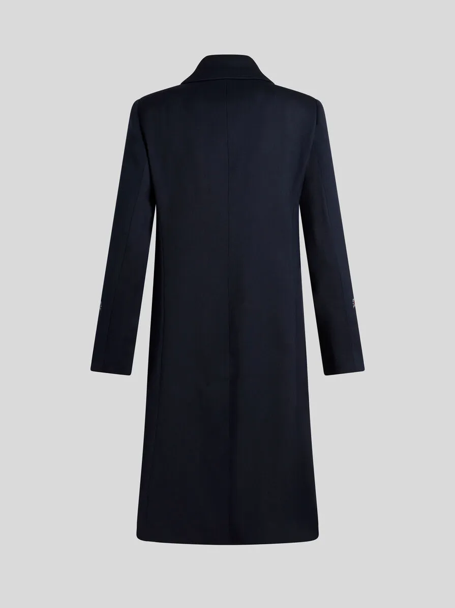 CAPPOTTO IN GABARDINA CON RICAMI