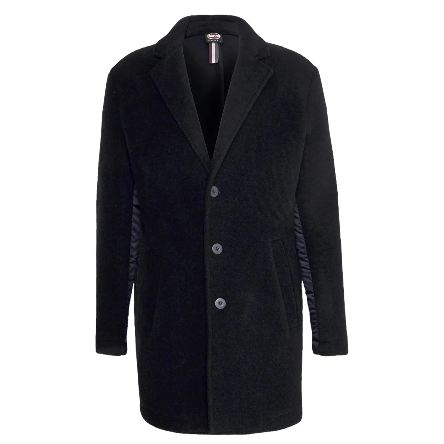 CAPPOTTO IN LANA CON INSERTI NYLON