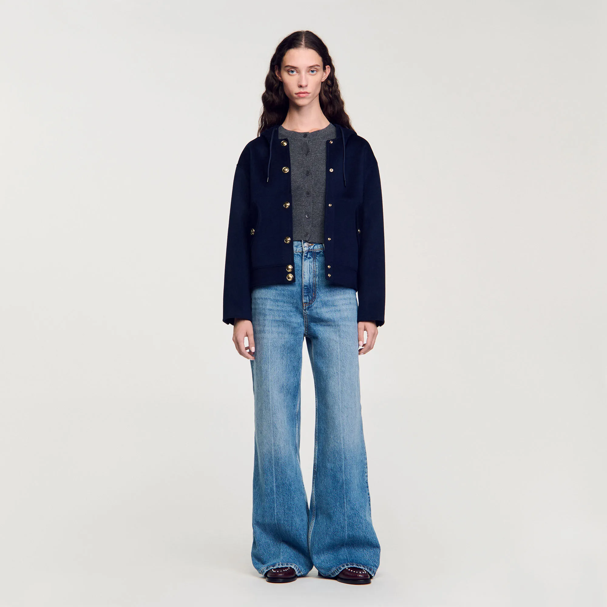 Cappotto in lana double face