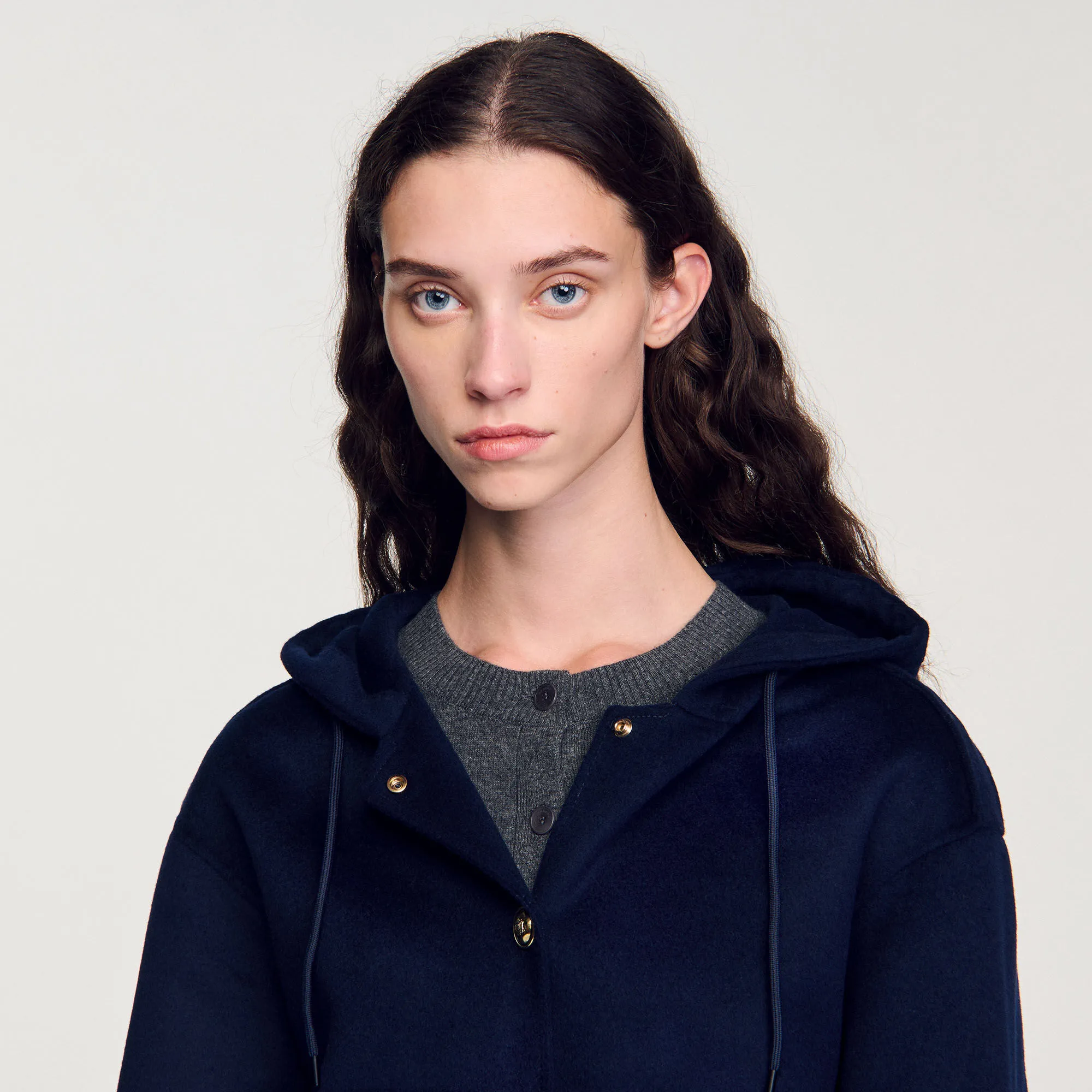 Cappotto in lana double face