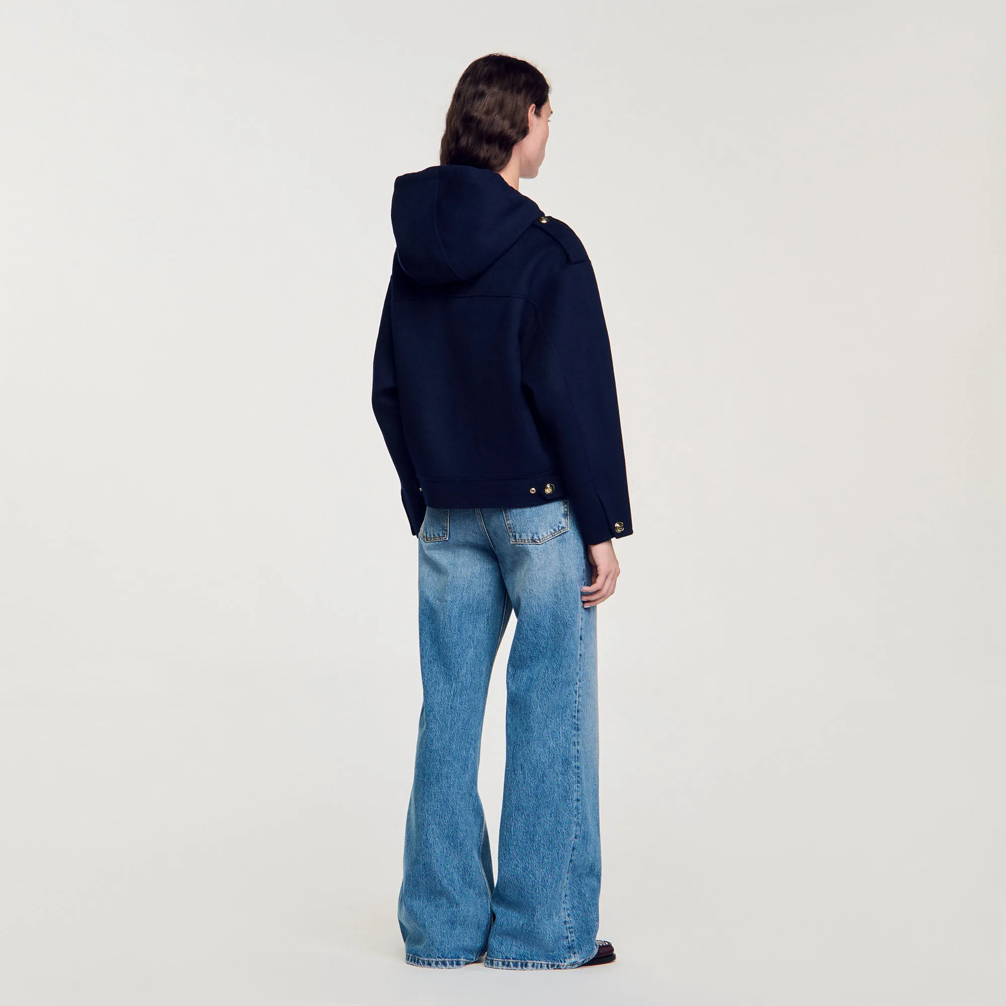 Cappotto in lana double face