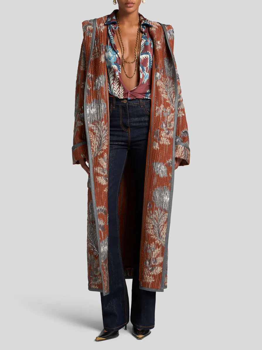 CAPPOTTO JACQUARD MATELASSÉ CON RICAMO