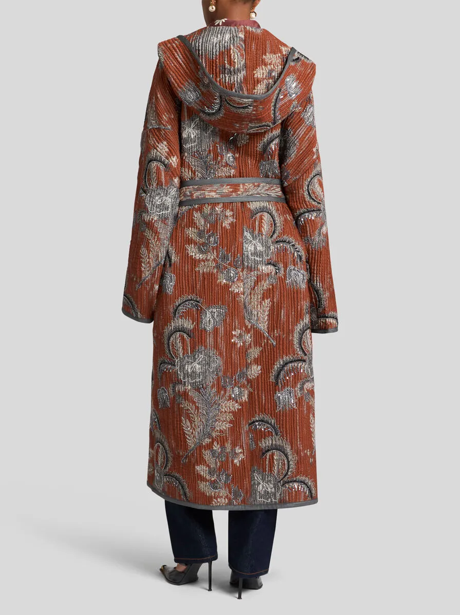 CAPPOTTO JACQUARD MATELASSÉ CON RICAMO