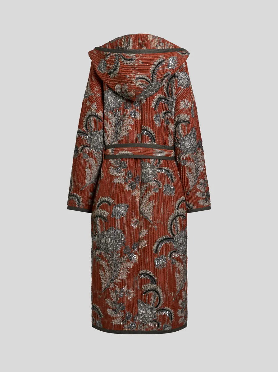 CAPPOTTO JACQUARD MATELASSÉ CON RICAMO
