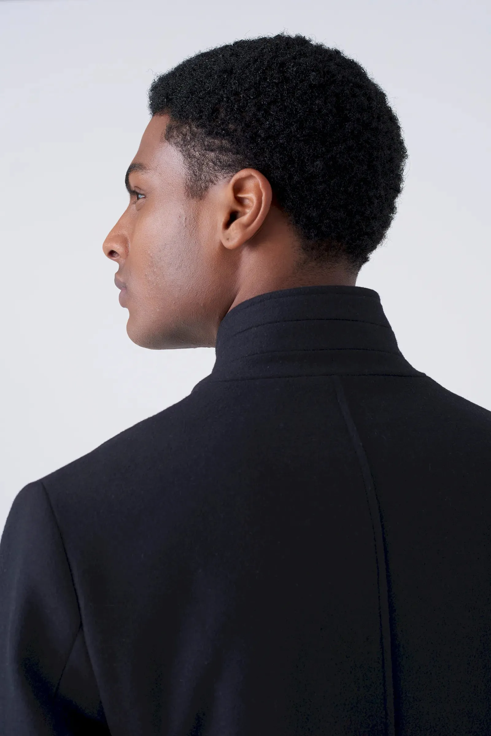 Cappotto minimal collo coreano