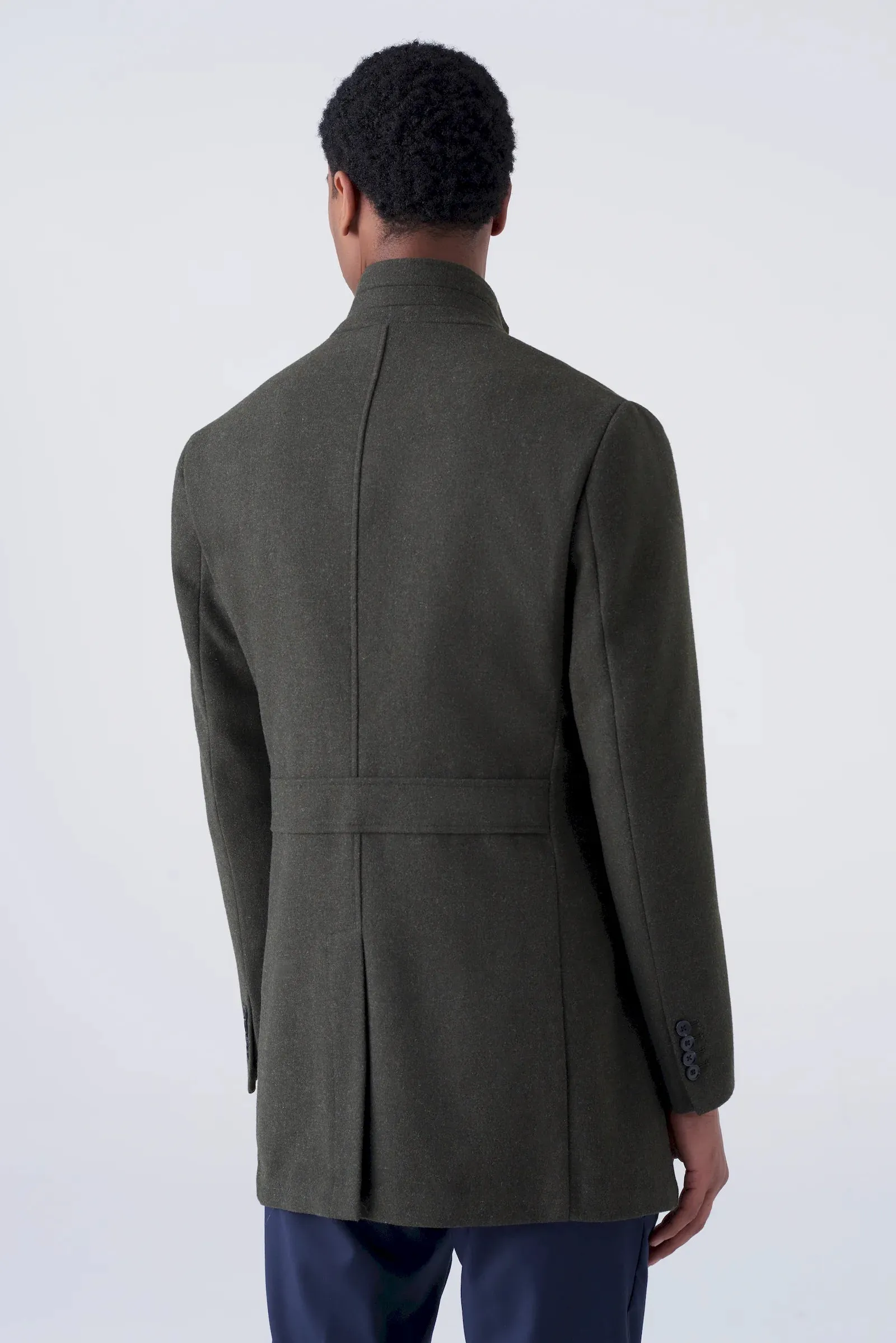 Cappotto minimal collo coreano