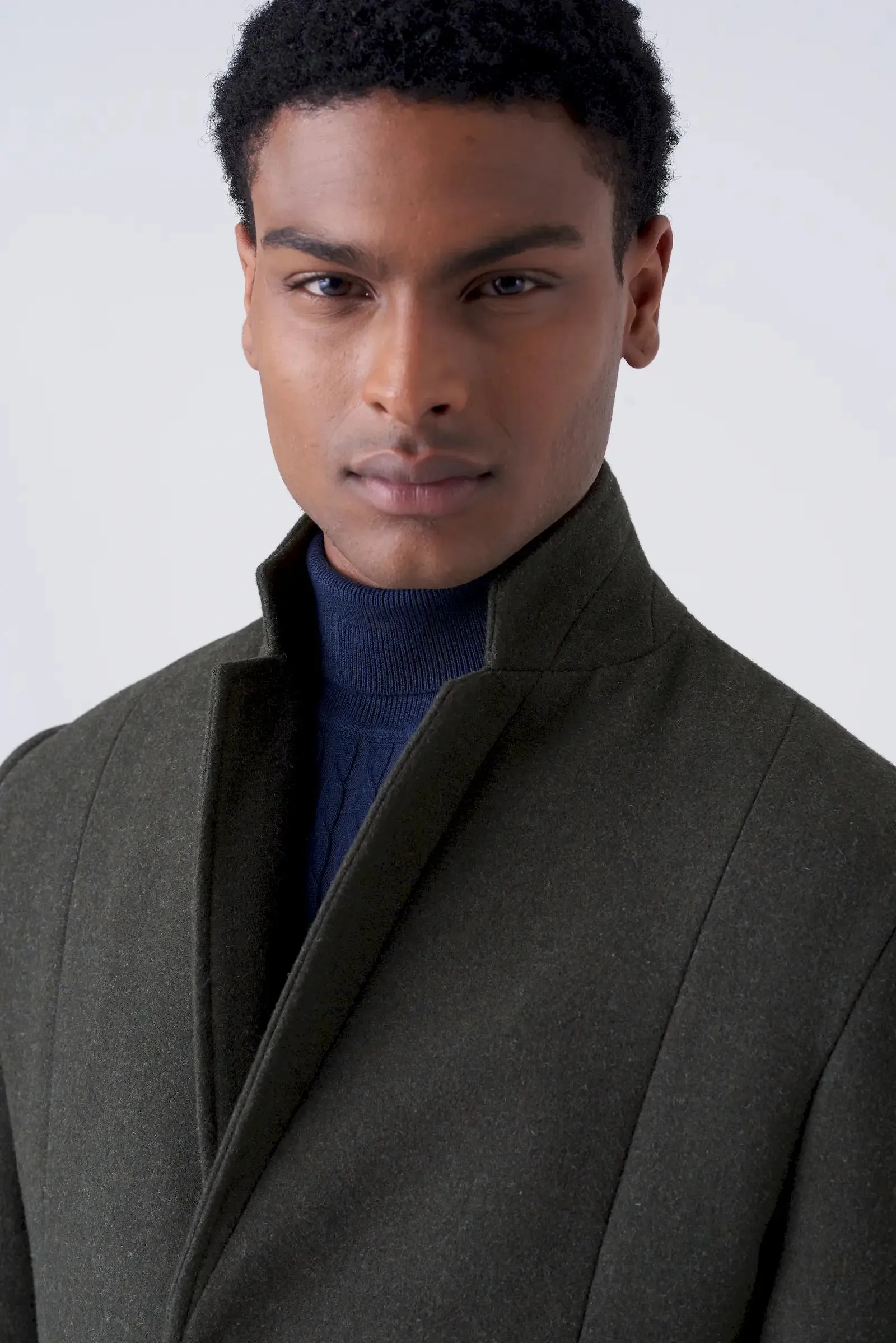 Cappotto minimal collo coreano