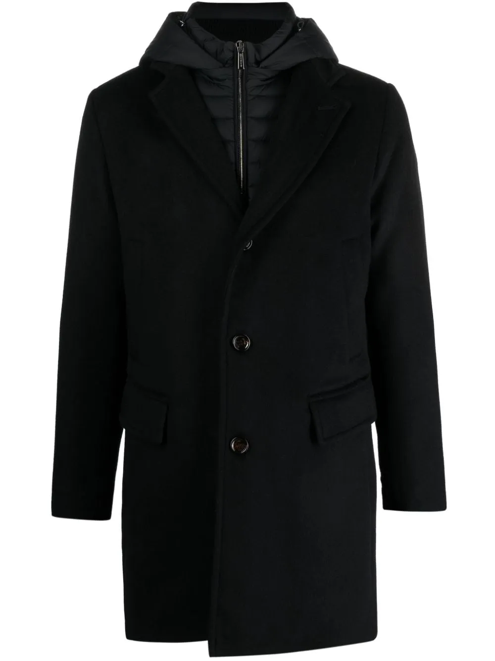 Cappotto Mitchel con cappuccio rimovibile in blu - uomo