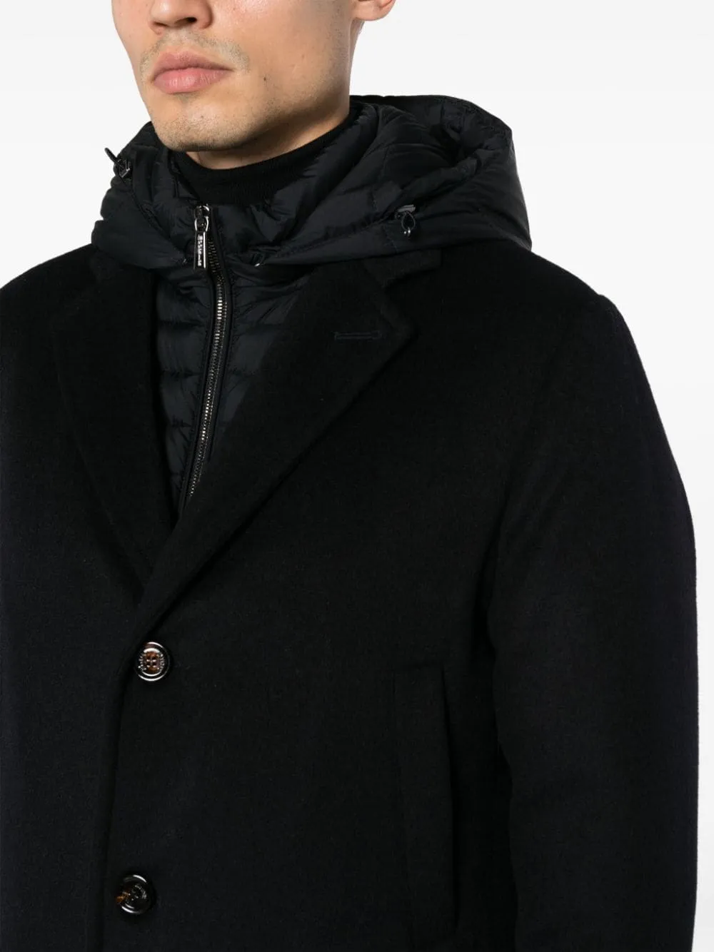 Cappotto Mitchel con cappuccio rimovibile in blu - uomo