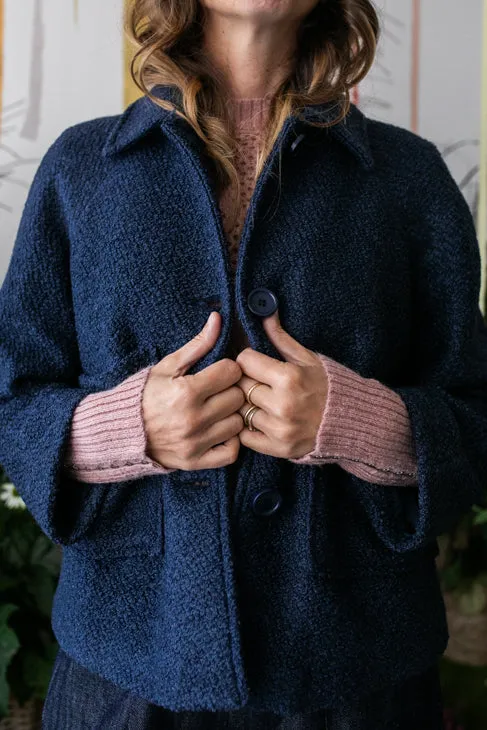 Cappotto NUVOLA corto blu- ULTIMA M