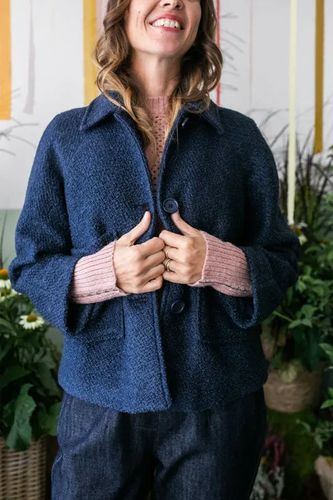 Cappotto NUVOLA corto blu- ULTIMA M