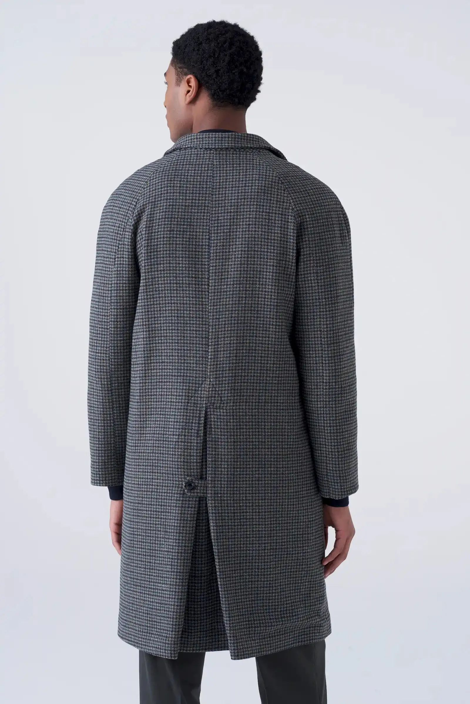 Cappotto over fantasia pied de poule