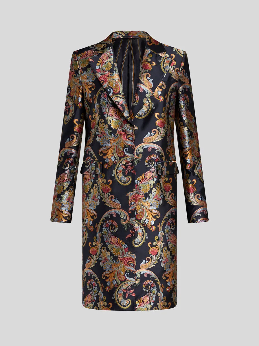 CAPPOTTO PAISLEY JACQUARD