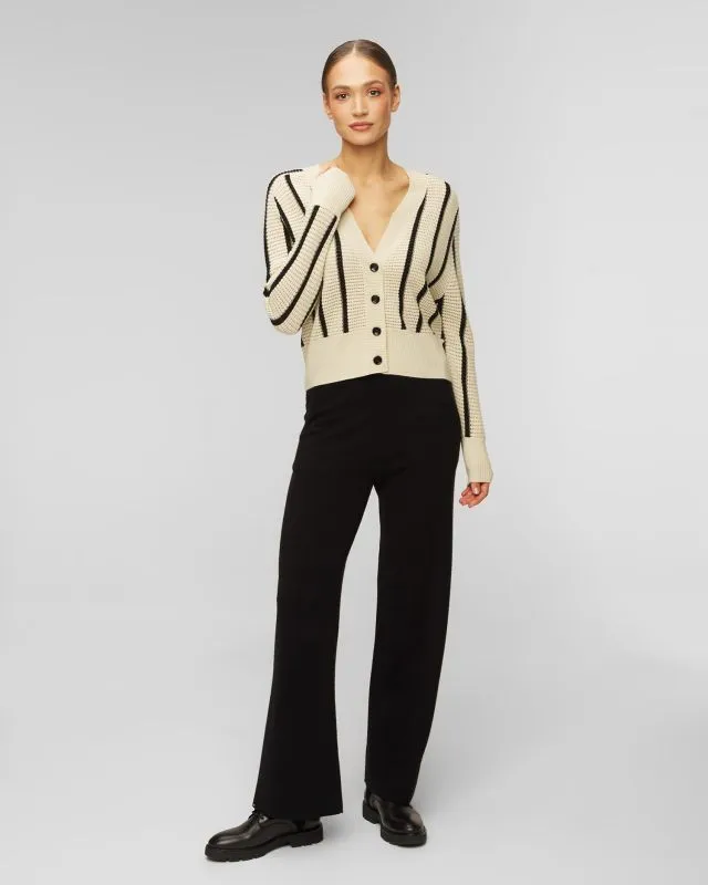Cardigan beige in lana e cashmere da donna Allude