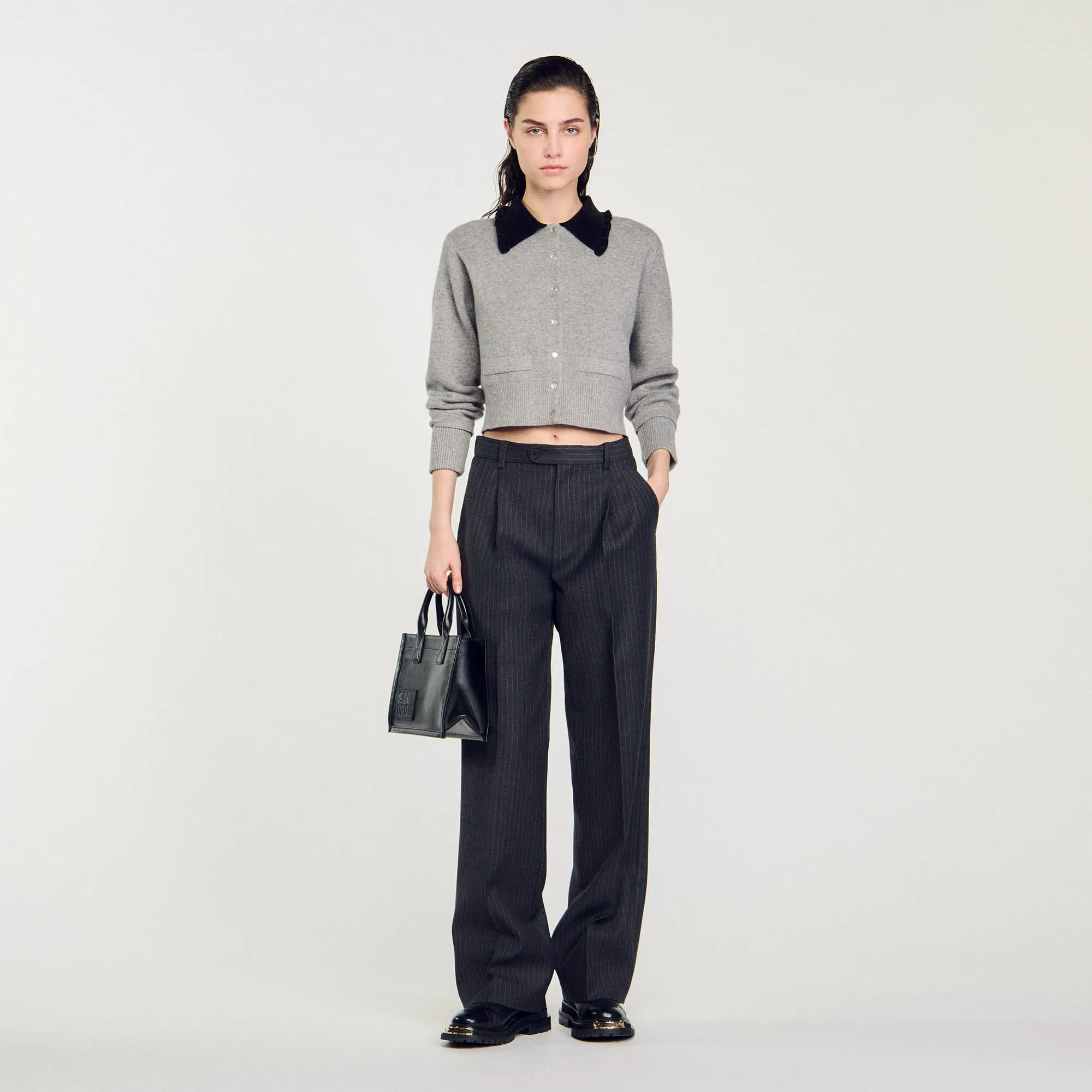 Cardigan-cappotto corto