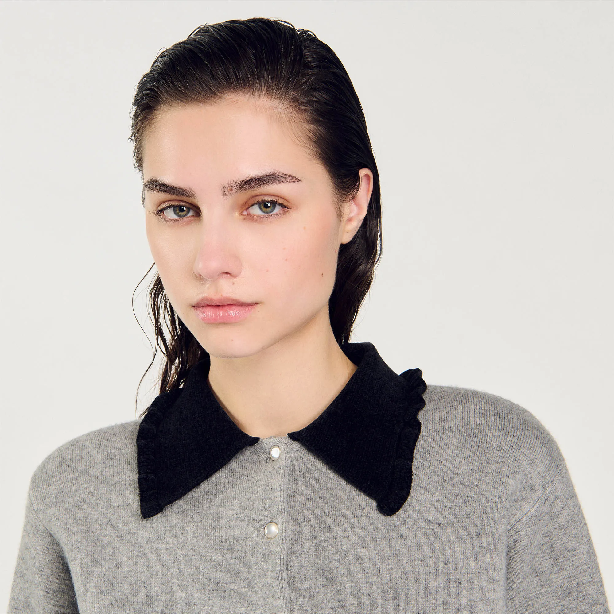 Cardigan-cappotto corto