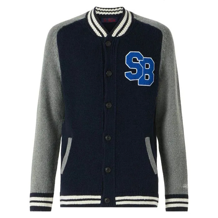 CARDIGAN STILE COLLEGE IN LANA E CASHMERE