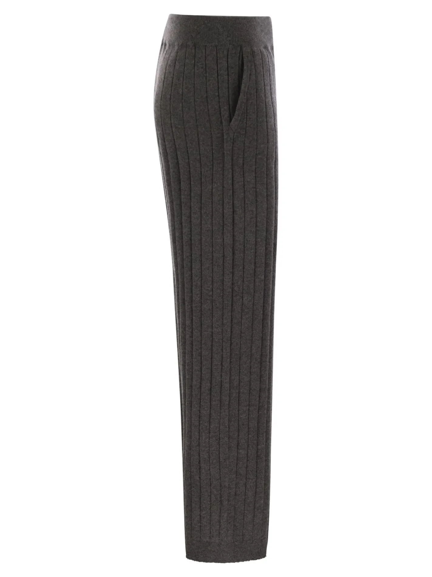 Cashmere knit trousers