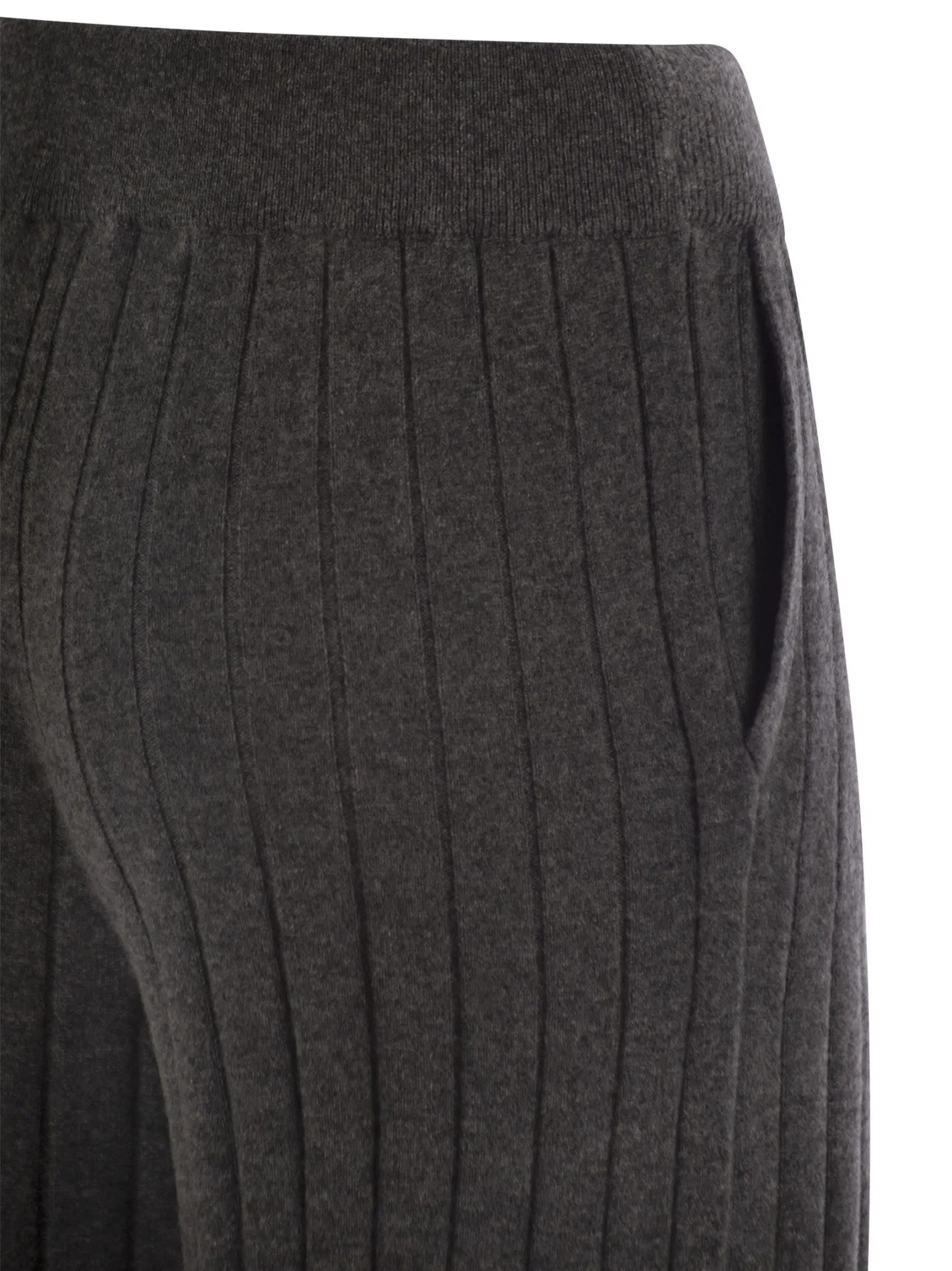 Cashmere knit trousers