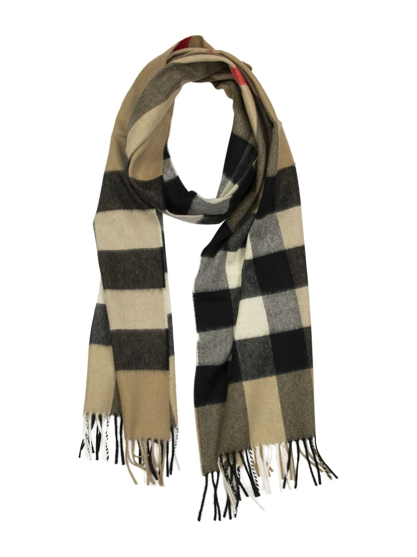 Check Cashmere Scarf