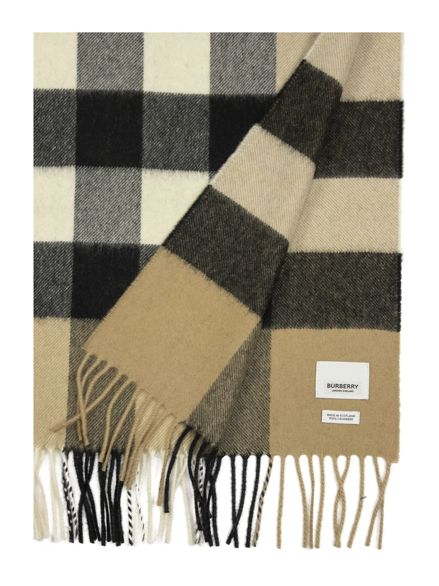 Check Cashmere Scarf