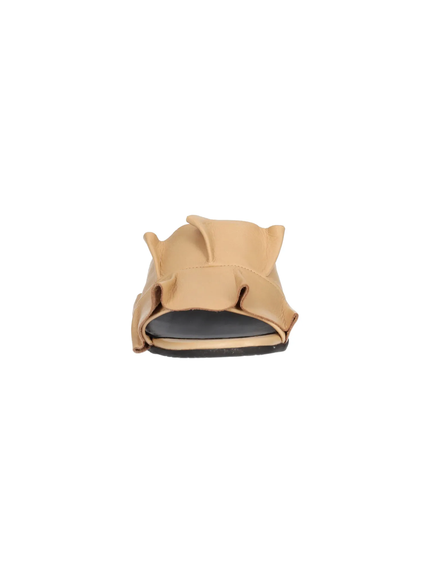 Ciabatta con tacco Bueno da donna beige