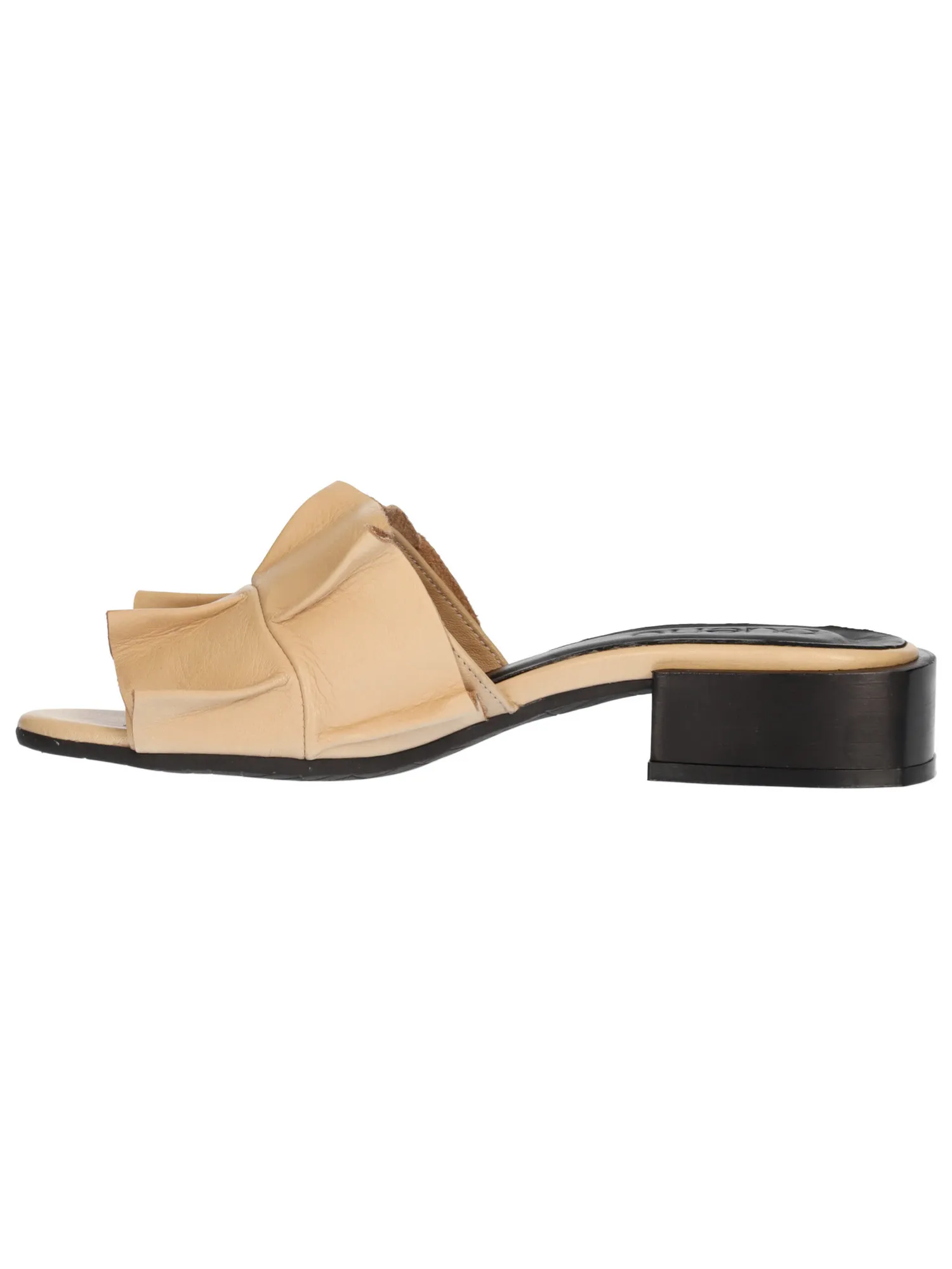 Ciabatta con tacco Bueno da donna beige