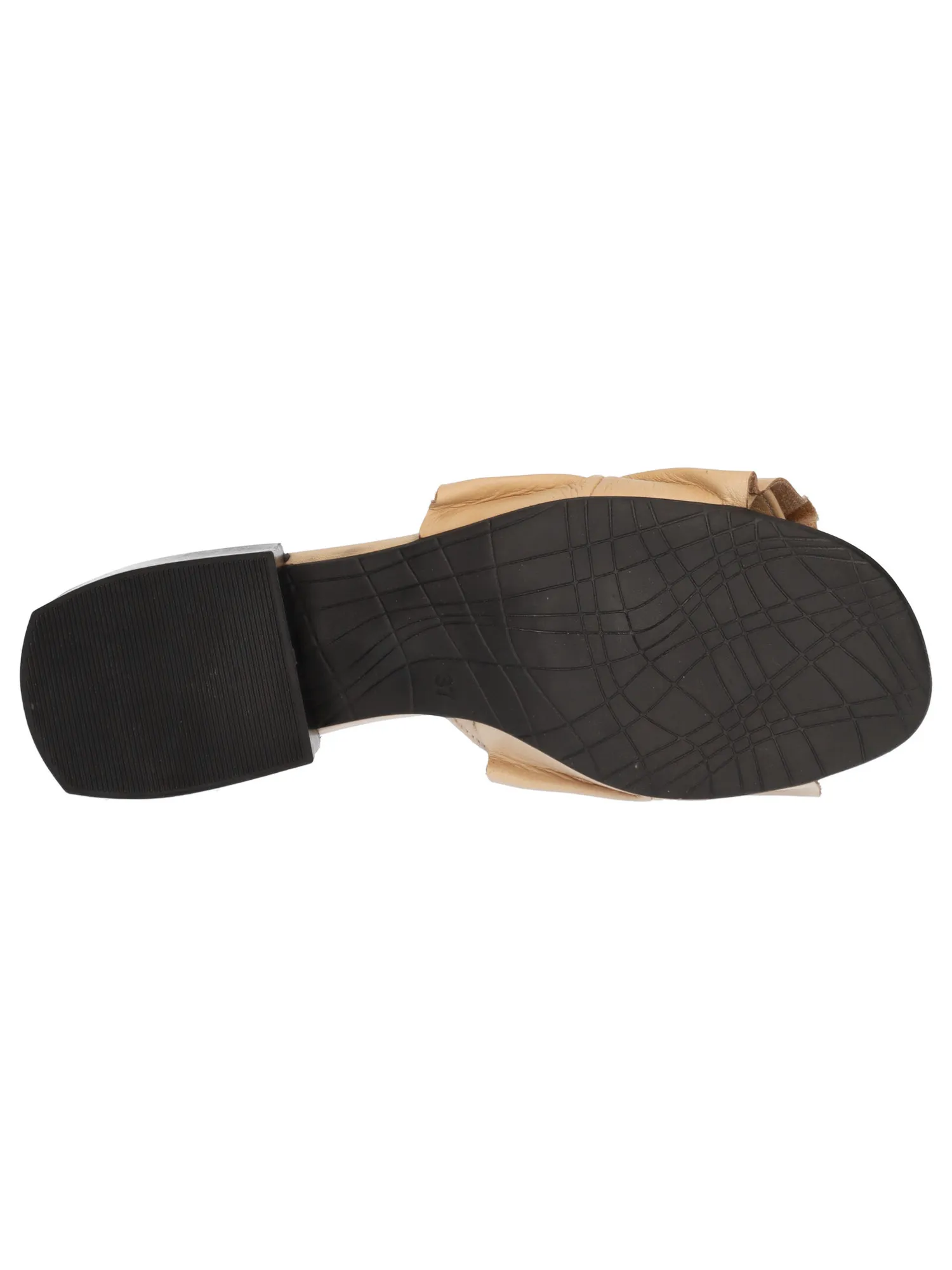 Ciabatta con tacco Bueno da donna beige