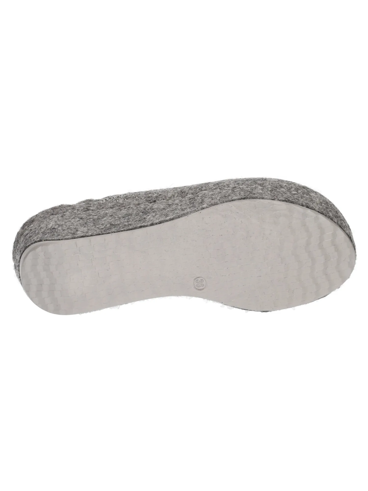 Ciabatta con zeppa Grunland da donna grigia