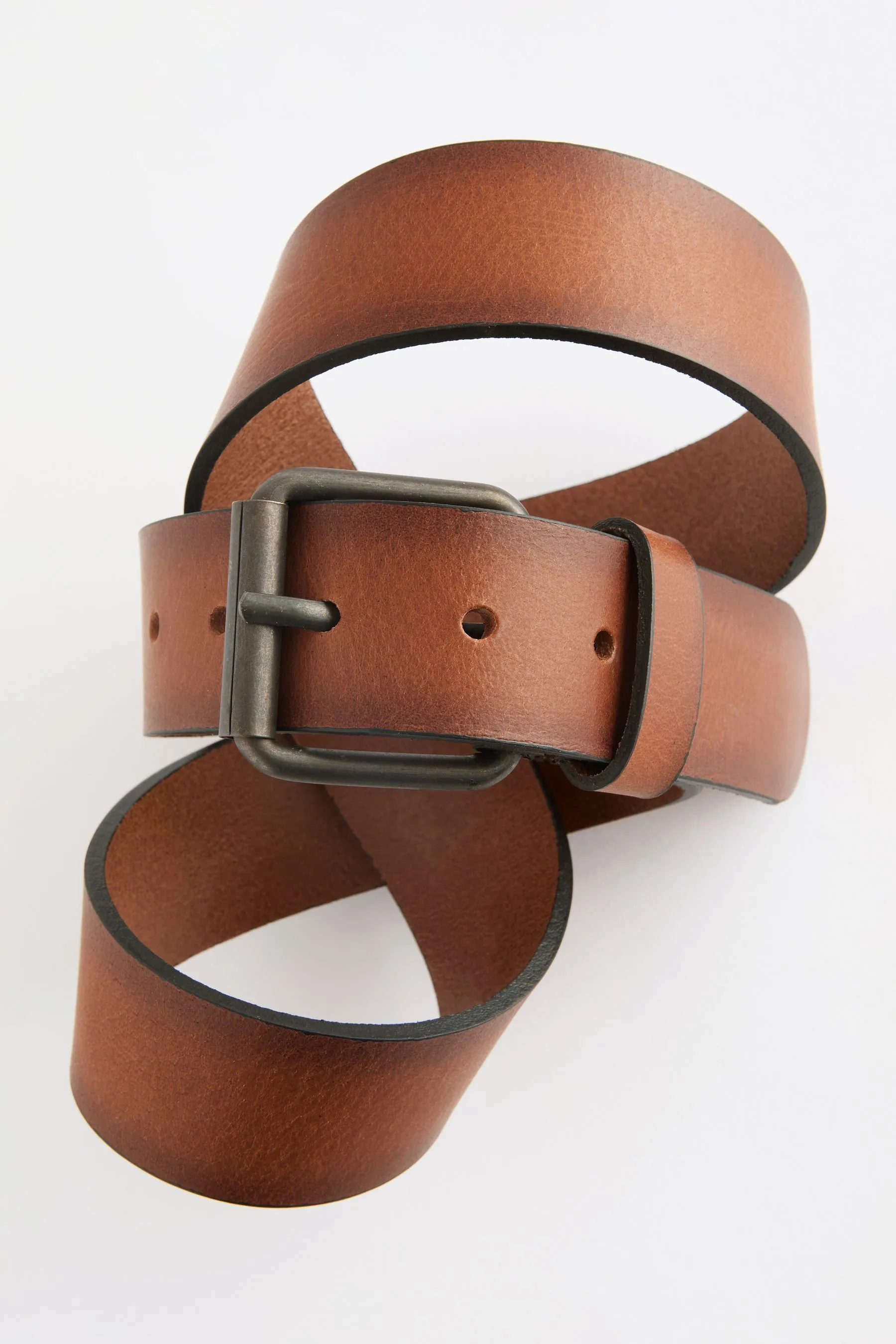 Cintura casual in pelle