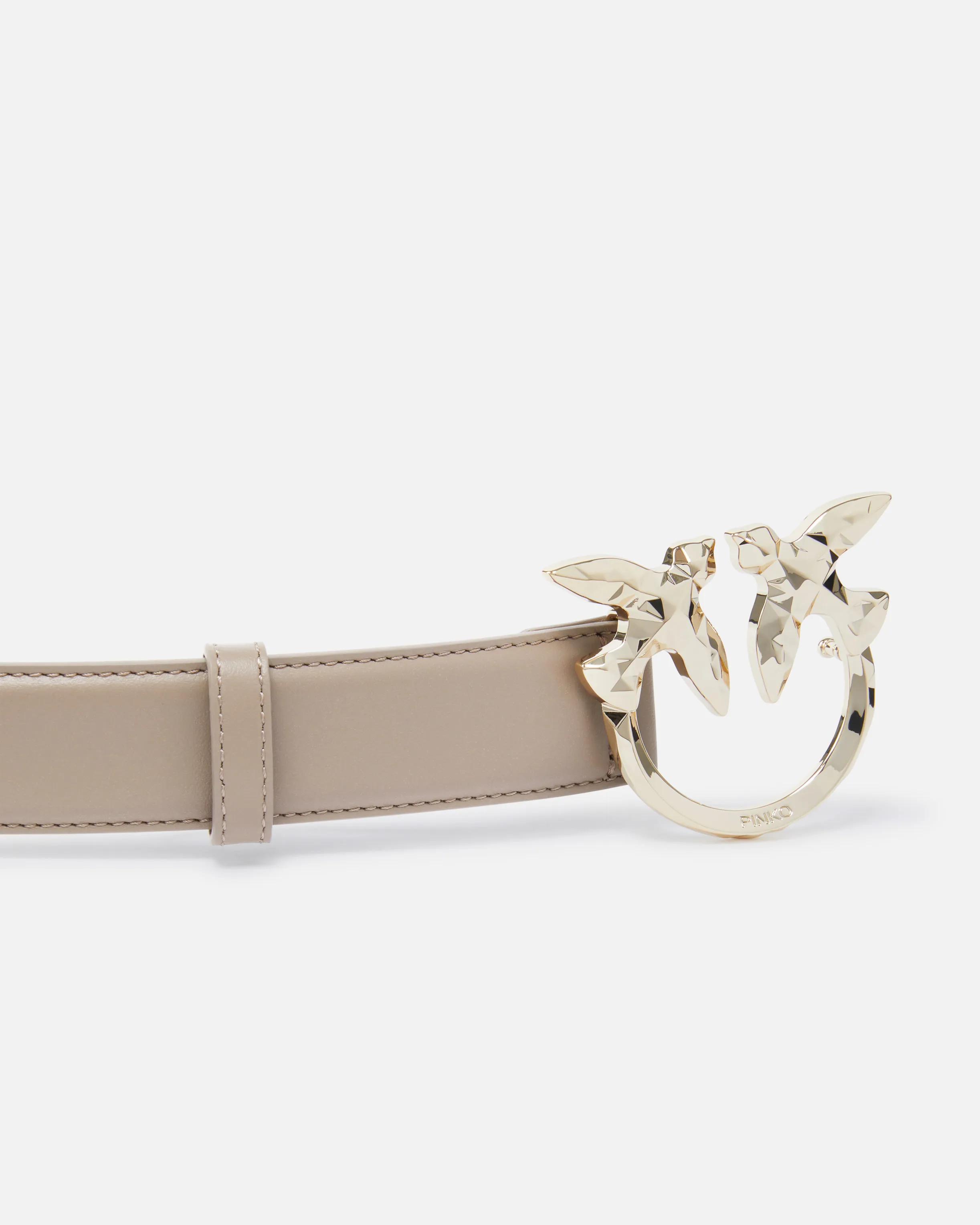  Cintura in pelle 3cm fibbia uccellini PINKO Galleria    