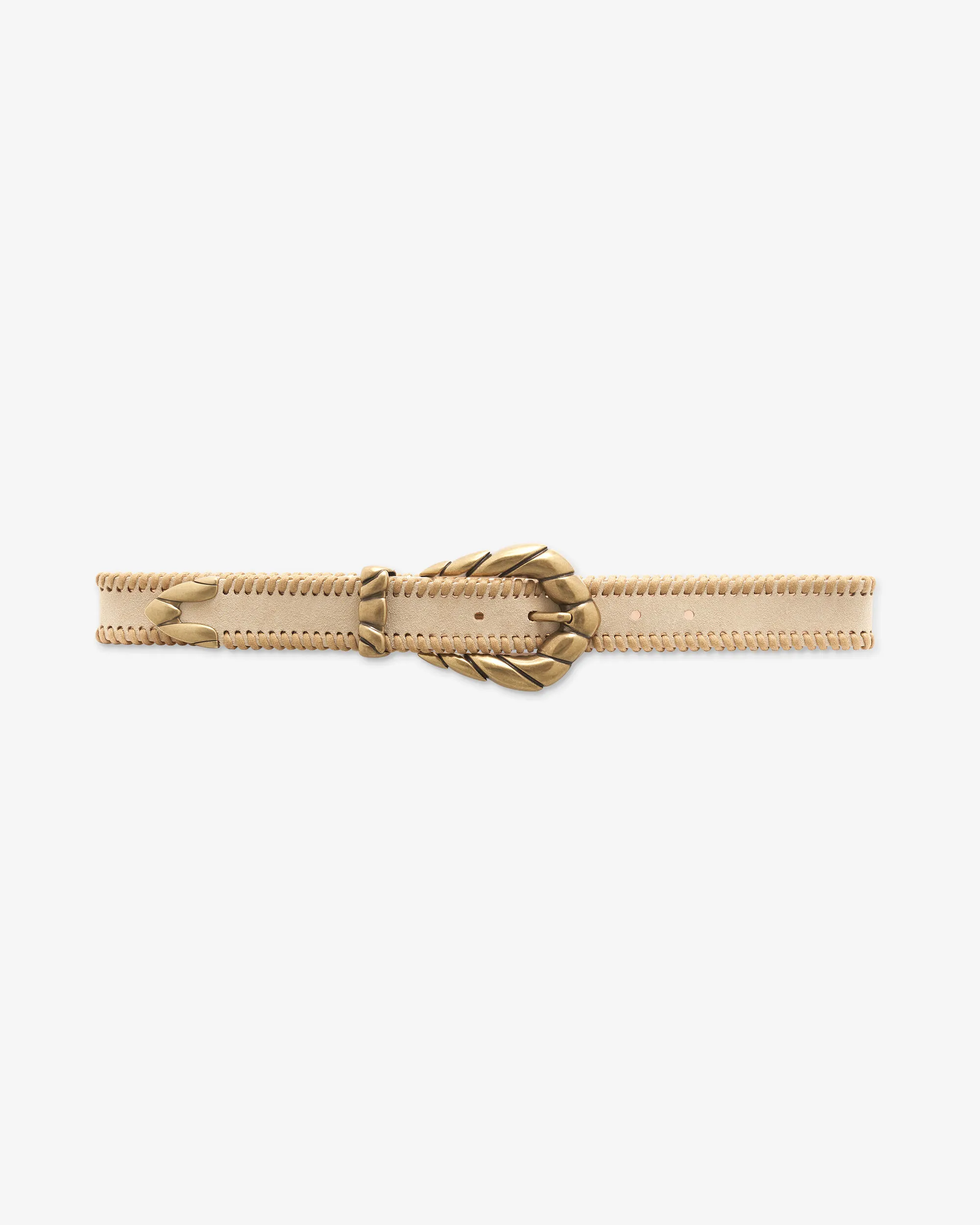 CINTURA IN PELLE CON FIBBIA EMBELLA SCOLPITA