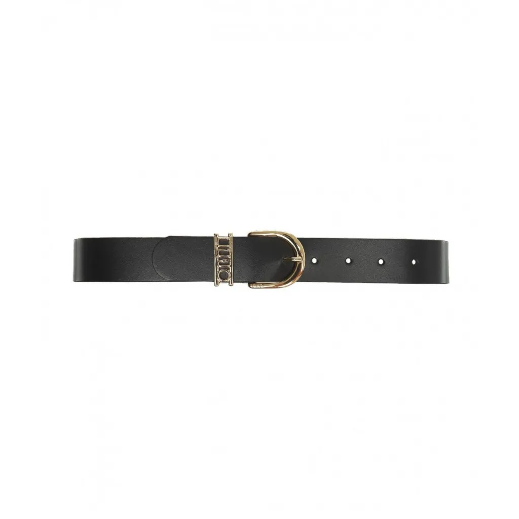 Cintura in pelle con fibbia marrone