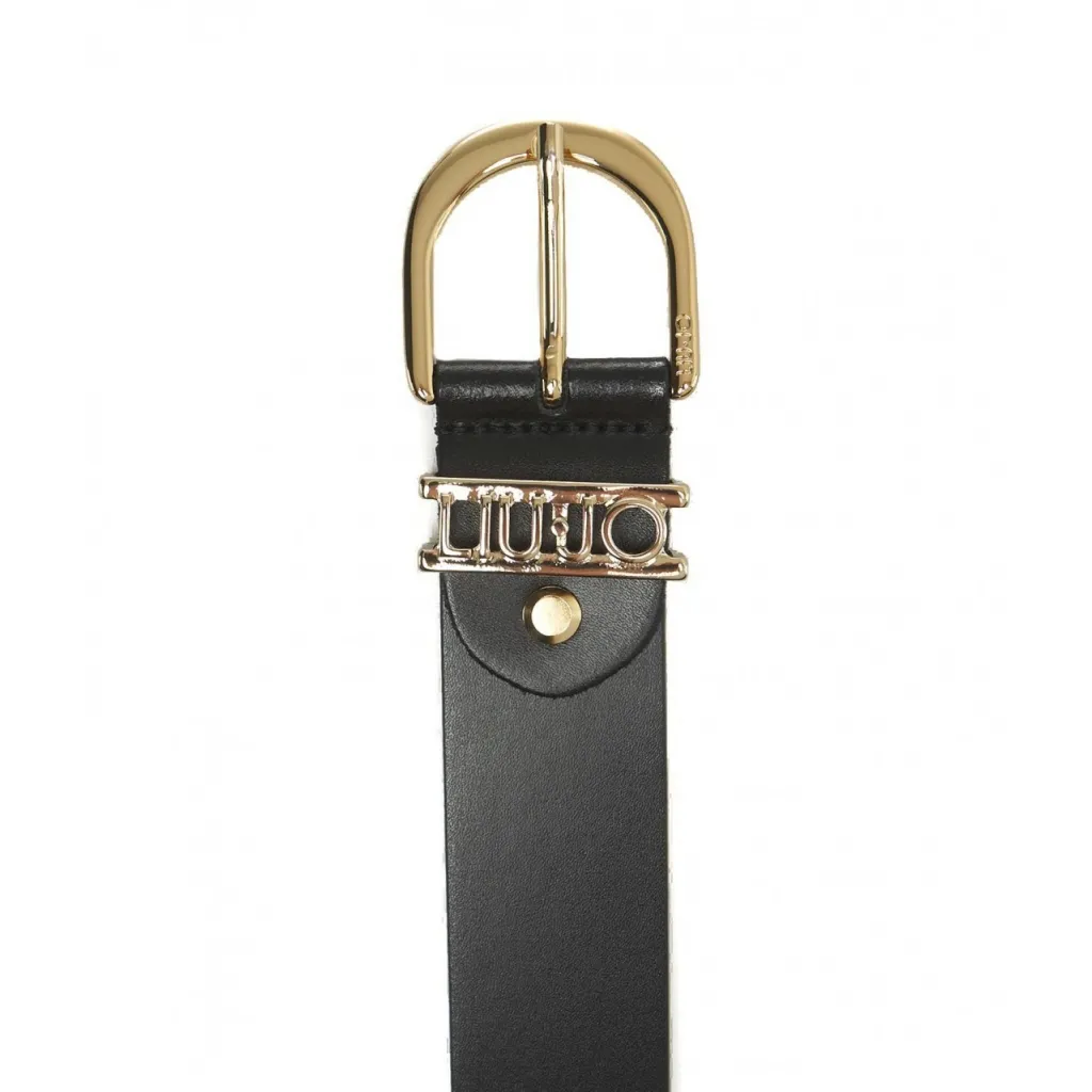 Cintura in pelle con fibbia marrone