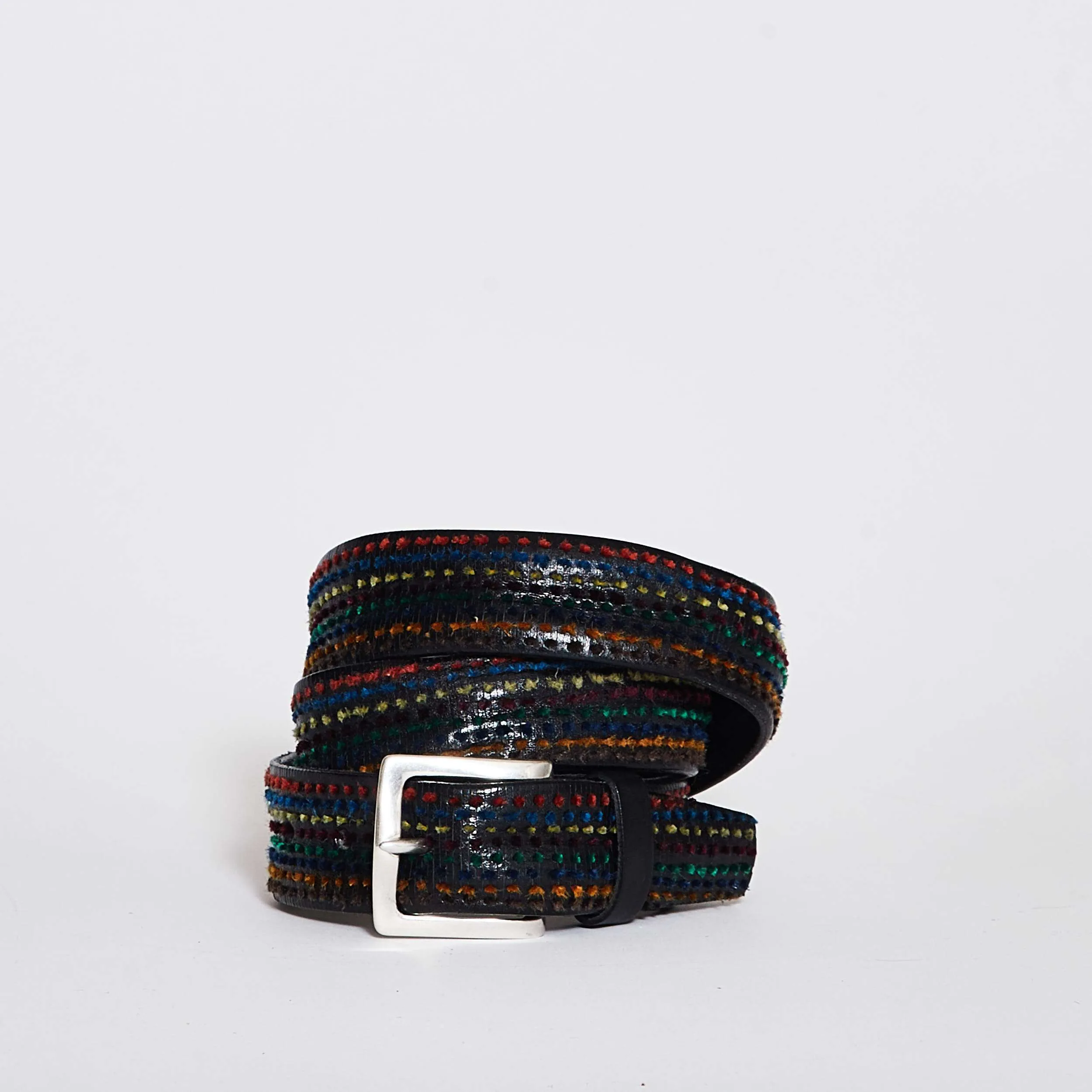 Cintura in Pelle inserti Multicolor