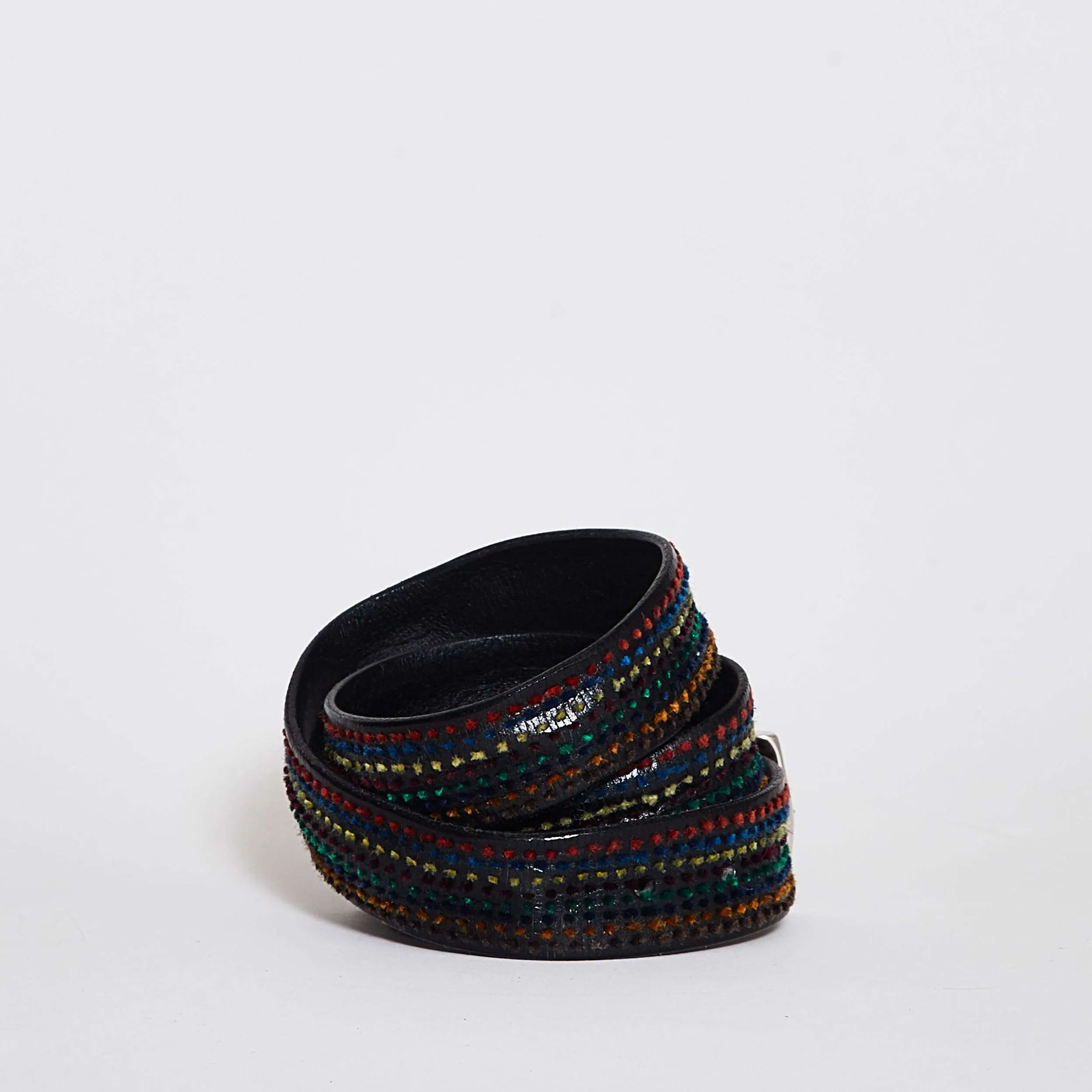 Cintura in Pelle inserti Multicolor